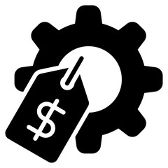 Tariff Glyph Black Icon