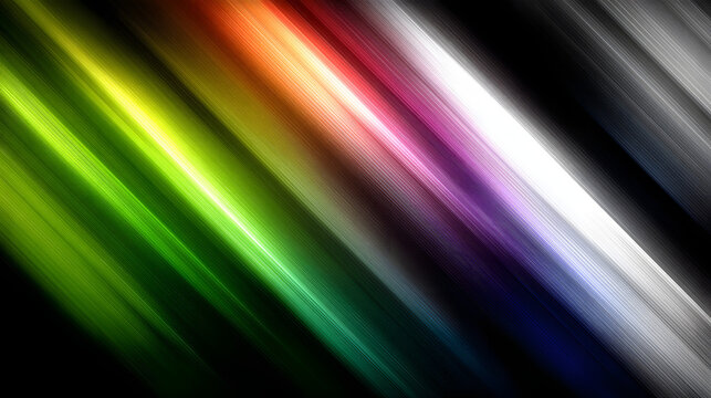 Dark Stylish Abstract Background with Neon Violet and Emerald Accents &ndash; Futuristic Metallic Texture