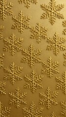 Fototapeta premium aesthetic gold christmas metallic snowflake wallpaper