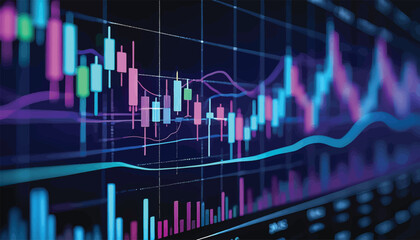 Stock Market Chart Investment Trends and Financial Data Analysis