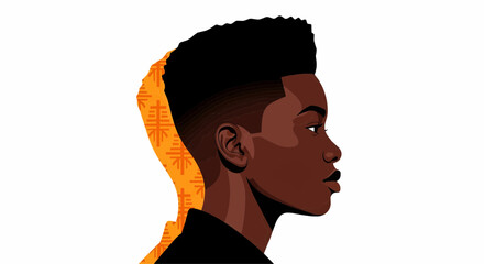 profile of a man - Black History Month