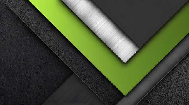 Dark Stylish Abstract Background with Neon Violet and Emerald Accents &ndash; Futuristic Metallic Texture