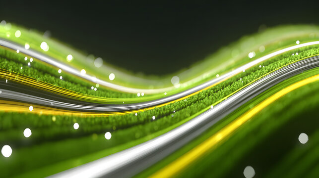 Dark Stylish Abstract Background with Neon Violet and Emerald Accents &ndash; Futuristic Metallic Texture