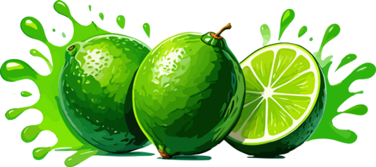 Two cartoon lemons with cute faces and cheerful expressions 