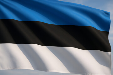 Fototapeta premium Waving national flag of Estonia