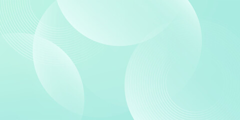 Minimalist banner background. Green and blue gradations.Circle geometric background. Simple design. Vector. EPS 10
