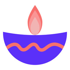 Elegant Deepavali diya logo concept, minimal flat design with stylized flame, culture-forward yet contemporary, suitable for startups, event invites, merchandise, gift cards, festival coupons.
