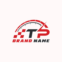 Letter T P logo icon design template elements
