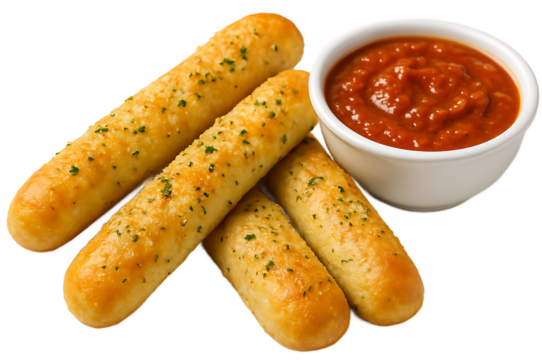  garlic breadsticks with marinara dip