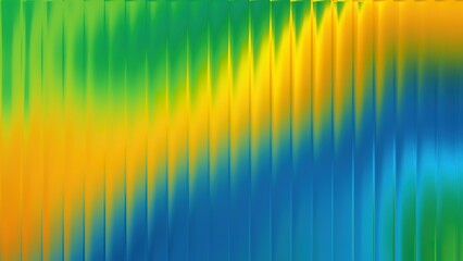 Vibrant Yellow Blue Green Gradient Abstract Vertical Ribbed Texture background