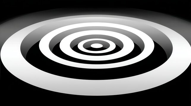 Concentric Circles Abstract - Powered by Adobe