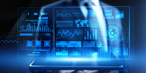 Business Intelligence and Data Analytics Management with Advanced Digital Dashboards.