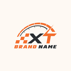 Letter X T logo icon design template elements