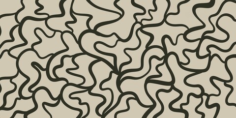 Chaotic thin lines creating an abstract relief effect