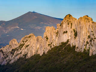 Aerial Flyover Above The Dentelles