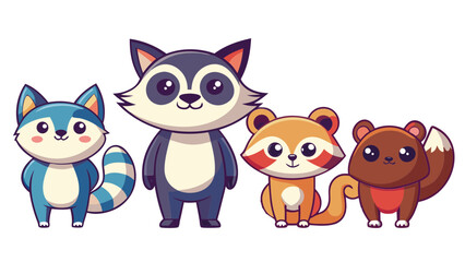 animal, fox, cartoon, vector, dog, illustration, cat, love, set, baby, teddy, toy, fun, art, cute, pet, brown, heart, funny, character, adorable, kid, valentine, animals, childhood