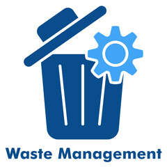 Waste Management Duo Tone Vector Icon