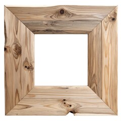 Light-toned wooden picture frame