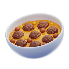 Chili con Carne 3D Illustration