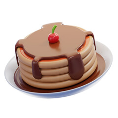 Pancake 3D Illustration