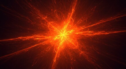 Energy Burst: A vibrant, abstract image of a powerful burst of energy radiates outwards in fiery hues, with a spectacular display of light and force.