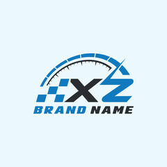 Letter X Z logo icon design template elements