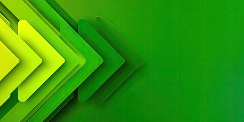 Abstract Green Overlapping Arrows Background Design.
