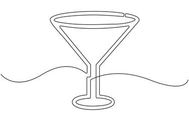 clinking champagne glasses one line design.