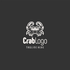 Abstract Black White Crab Icon