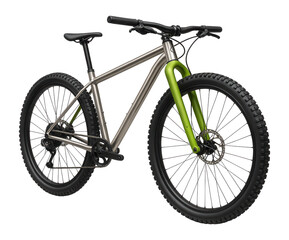 Fototapeta premium 29er mountain bike with large diameter wheels and aggressive tread pattern