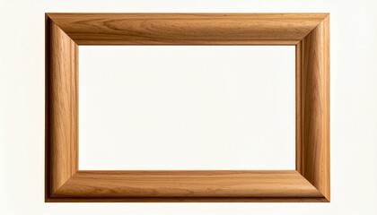 木目の美しい長方形シンプルフレーム