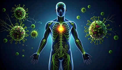 Human anatomy, immune system, viruses