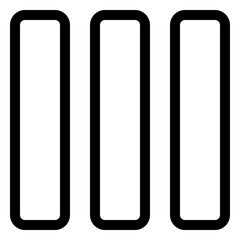 Vertical layout design elements for user interface and web applications