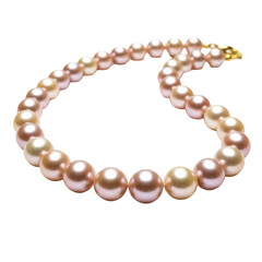 Obraz premium Elegant strand of iridescent pearls showcasing luxurious fashion accessory detail elegance