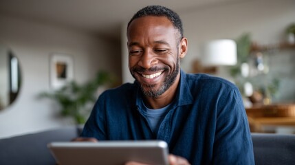 Man using laptop indoors.