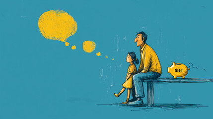 Young adults financially dependent on parents, often living at home, delaying work or career, causing family tension and limited economic independence.