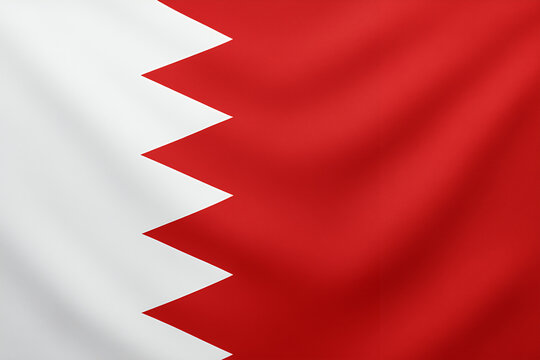 Official national flag of bahrain