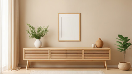 Fototapeta premium Simple and stylish room interior design