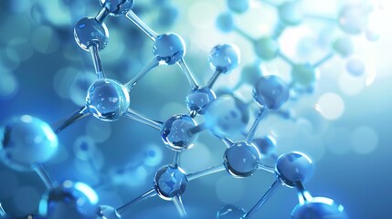 "152874 3D Illustration of Molecule Model: A High-Resolution, Scientifically Accurate Visualization for Academic Research, Pharmaceutical Development, and Educational Outreach – Crafted to Depict Mole