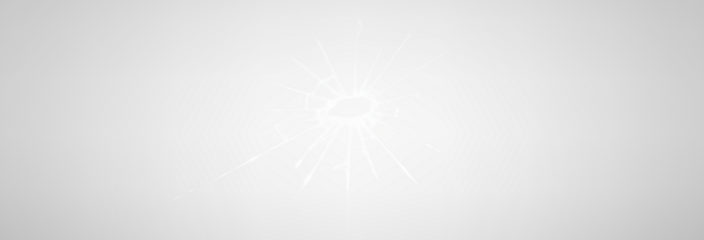 A bullet hole in glass, the structure of broken glass with shards. A pattern on glass from an impact or bullet strike, vector, png.