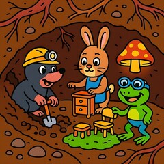 you see my house under the tree