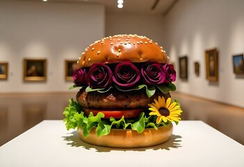 Joyful children building a snowman together in a magical winter wonderland with falling snow and festive trees