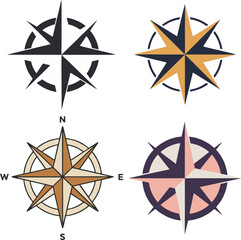 Navigational Stars A Set of Diverse Compass Rose Designs for Wayfinding and Exploration