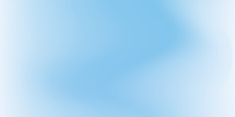 Sky Blue Gradient Vector Background. Abstract Light Blue Gradation Background. Soft Gradient Texture Banner Template. Modern Luxury Backdrop. Curve Layout Concept.