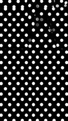 Simple black and white polka dots