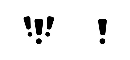 exclamation mark symbol, for warning, caution, danger, alert and important notification transparent png illustration.