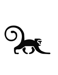 vector illustration of a monkey
