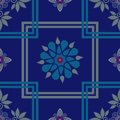 geometric seamless pattern vector design