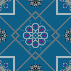 geometric seamless pattern vector design