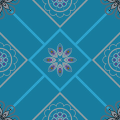 geometric seamless pattern vector design